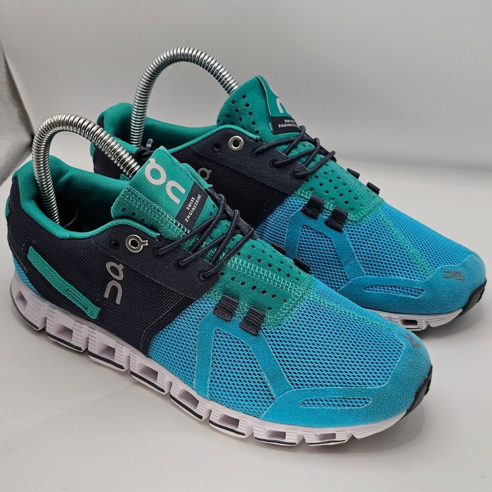 On Cloud 1.0 Malibu Curacao Navy Teal Womens 6.5 UK 4.5 Running Shoes Sneakers